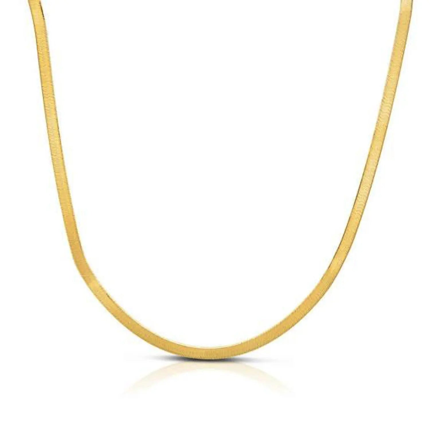 14k Yellow Gold Super Flex Herringbone Chain (1.50 mm) RCJ Chains  CELESTIA LUXE JEWELLERS