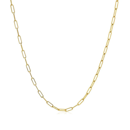 18K Yellow Gold Fine Paperclip Chain (1.50 mm) RCJ Chains  CELESTIA LUXE JEWELLERS