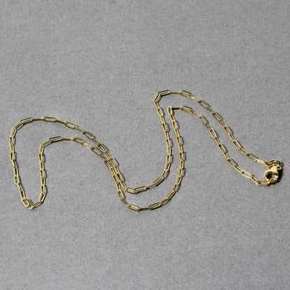 18K Yellow Gold Fine Paperclip Chain (1.50 mm) RCJ Chains  CELESTIA LUXE JEWELLERS