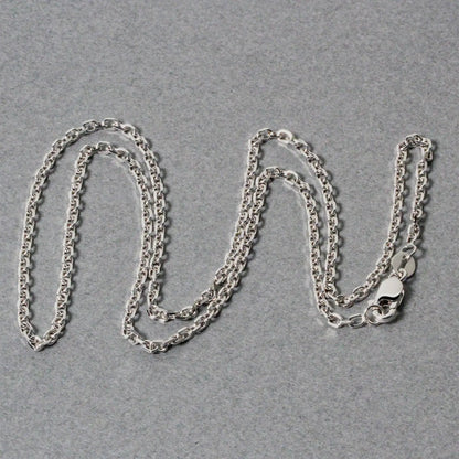 18k White Gold Diamond Cut Cable Link Chain (1.90 mm) RCJ Chains  CELESTIA LUXE JEWELLERS