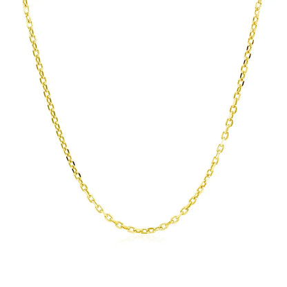 18k Yellow Gold Diamond Cut Cable Link Chain (1.50 mm) RCJ Chains  CELESTIA LUXE JEWELLERS