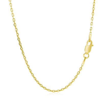 18k Yellow Gold Diamond Cut Cable Link Chain (1.50 mm) RCJ Chains  CELESTIA LUXE JEWELLERS