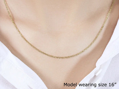 18k Yellow Gold Diamond Cut Cable Link Chain (1.50 mm) RCJ Chains  CELESTIA LUXE JEWELLERS
