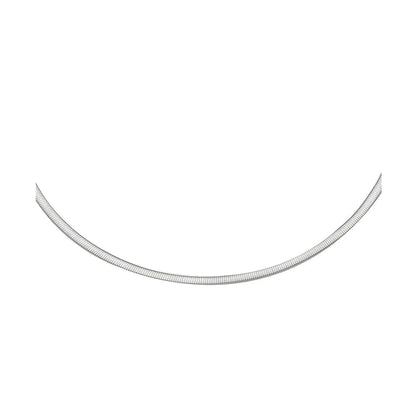 2.5mm 14k Two Tone Gold Reversible Omega Necklace RCJ Necklaces  CELESTIA LUXE JEWELLERS