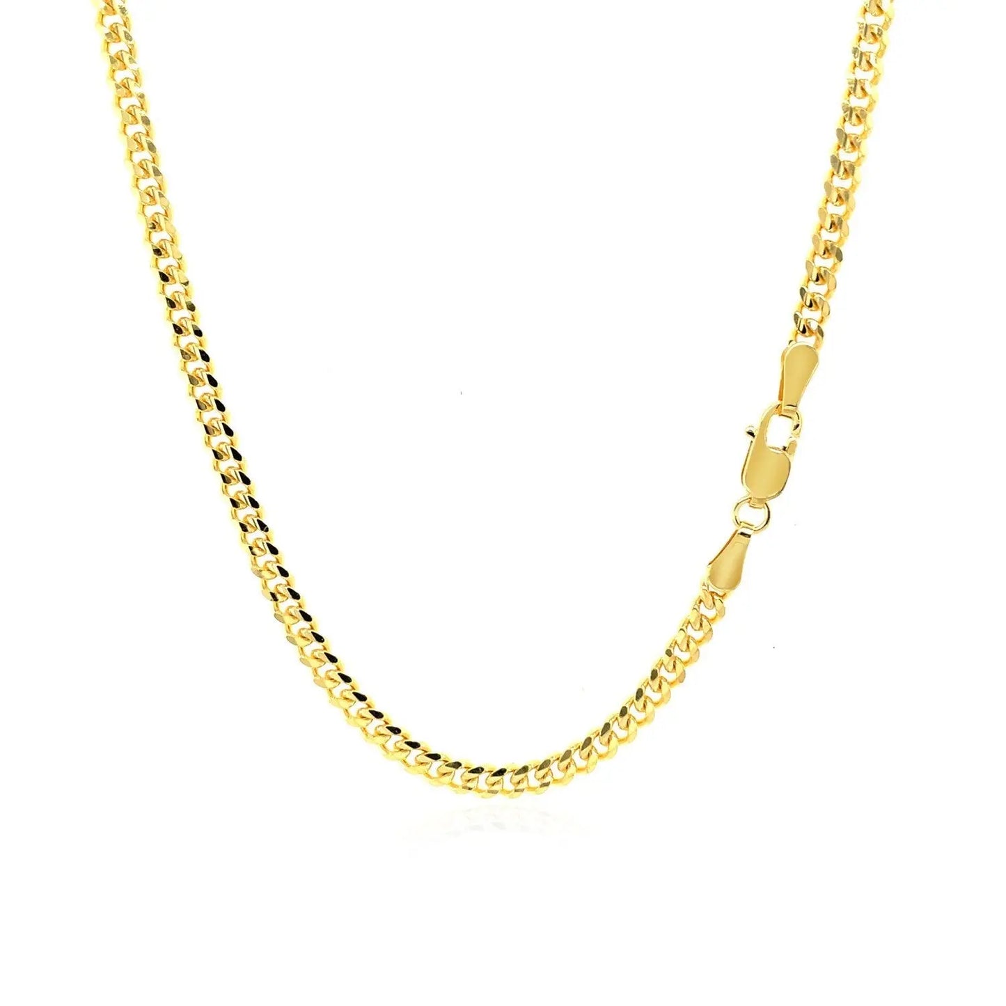 3.30mm 14K Yellow Gold Gourmette Chain RCJ Chains  CELESTIA LUXE JEWELLERS