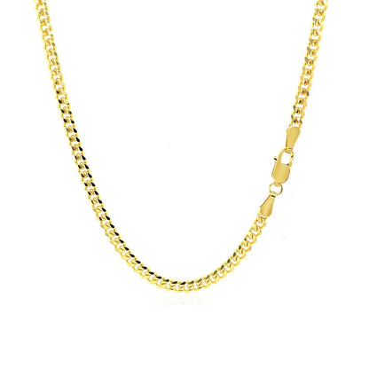 3.30mm 14K Yellow Gold Gourmette Chain RCJ Chains  CELESTIA LUXE JEWELLERS