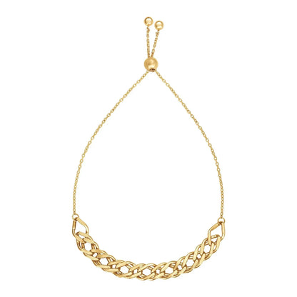 Adjustable Chain Bracelet in 14k Yellow Gold (5.00 mm) RCJ Bracelets  CELESTIA LUXE JEWELLERS