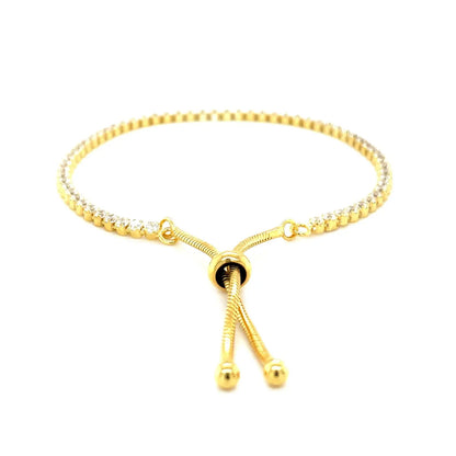 Adjustable Tennis Style Bracelet with Cubic Zirconia in Sterling Silver(5.10 mm) RCJ Bracelets  CELESTIA LUXE JEWELLERS