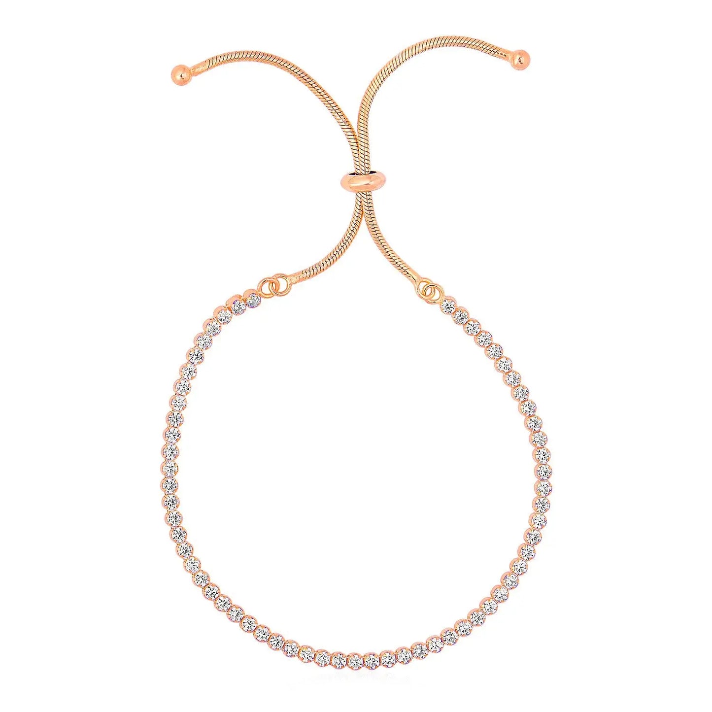 Adjustable Tennis Style Bracelet with Cubic Zirconia in Sterling Silver(5.10 mm) RCJ Bracelets  CELESTIA LUXE JEWELLERS