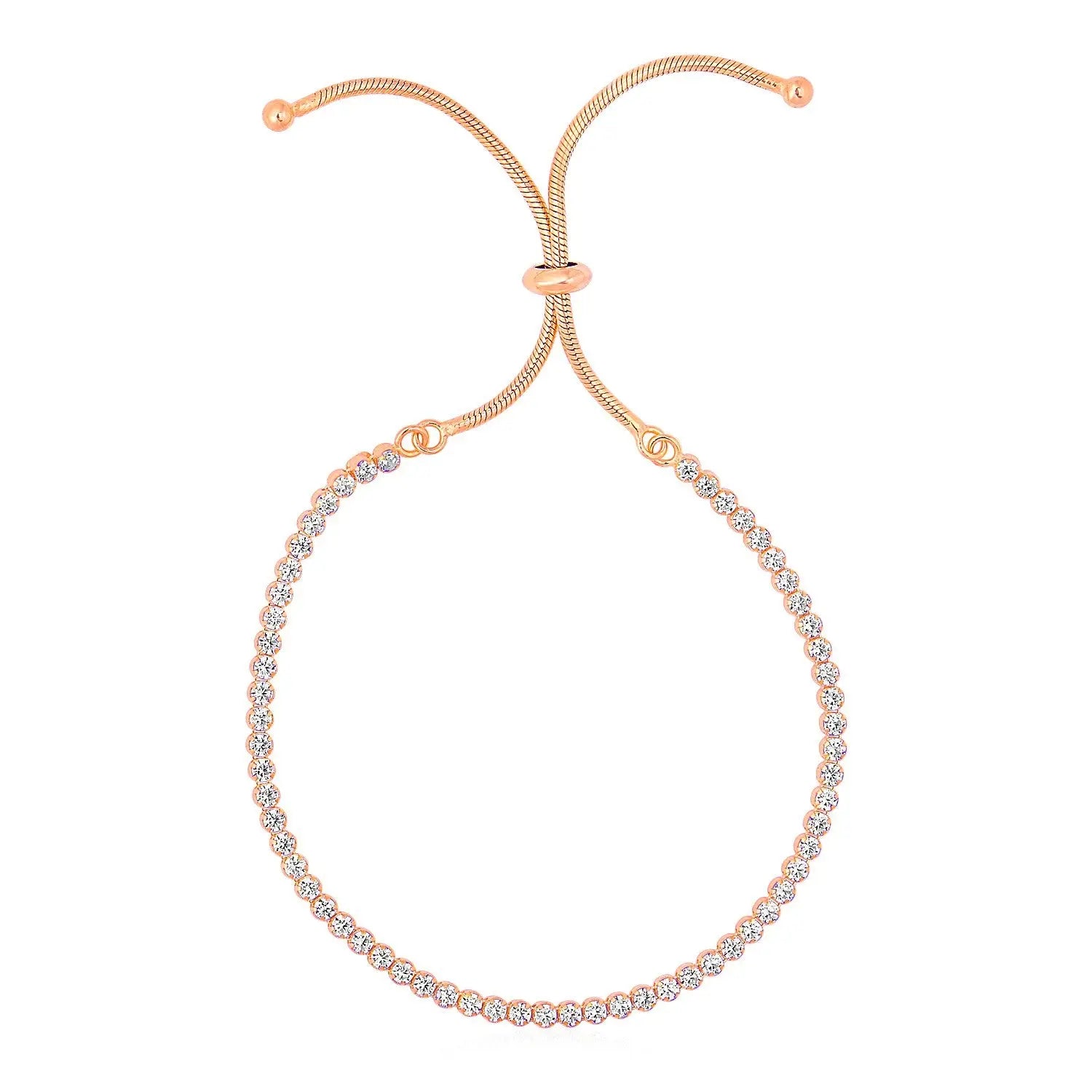 Adjustable Tennis Style Bracelet with Cubic Zirconia in Sterling Silver(5.10 mm) RCJ Bracelets  CELESTIA LUXE JEWELLERS