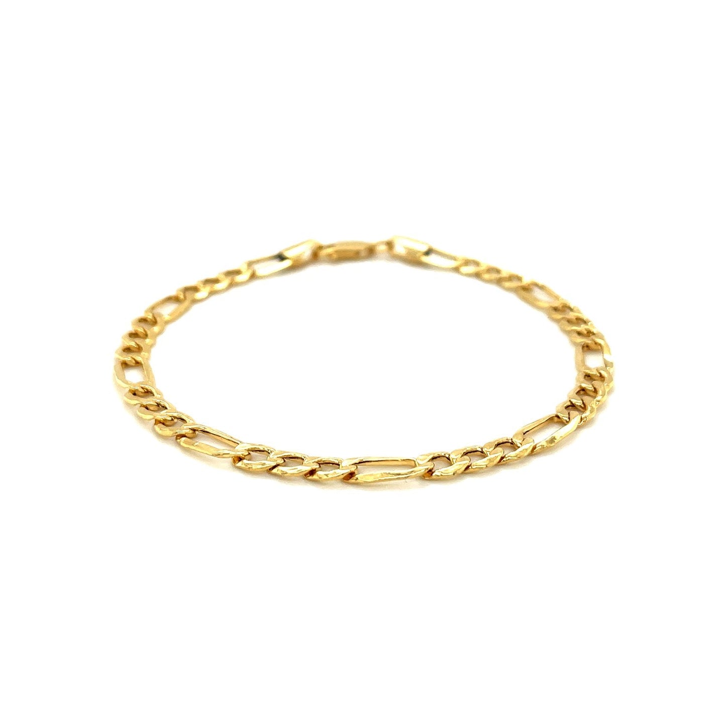 14k Yellow Gold Lite Figaro Bracelet (4.70 mm) RCJ Bracelets  CELESTIA LUXE JEWELLERS