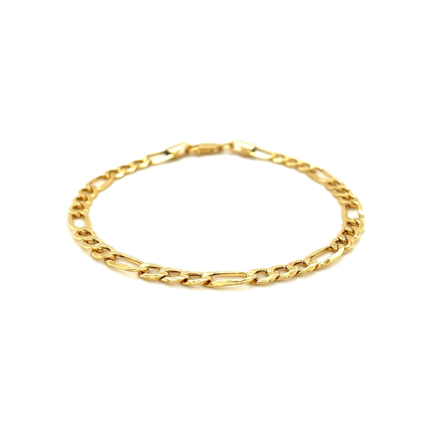 14k Yellow Gold Lite Figaro Bracelet (4.70 mm) RCJ Bracelets  CELESTIA LUXE JEWELLERS