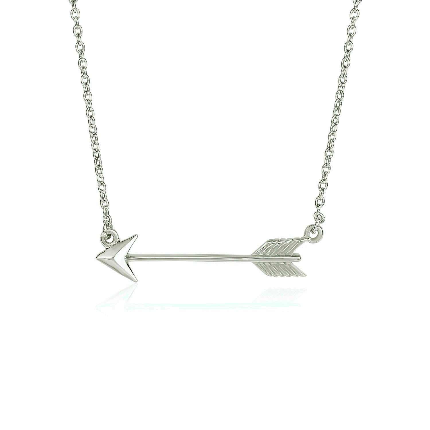 Necklace with Arrow in Sterling Silver RCJ Necklaces  CELESTIA LUXE JEWELLERS