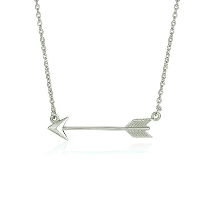 Necklace with Arrow in Sterling Silver RCJ Necklaces  CELESTIA LUXE JEWELLERS