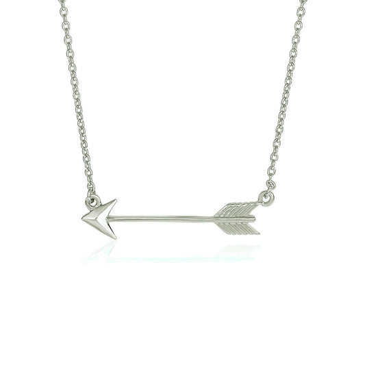 Necklace with Arrow in Sterling Silver RCJ Necklaces  CELESTIA LUXE JEWELLERS