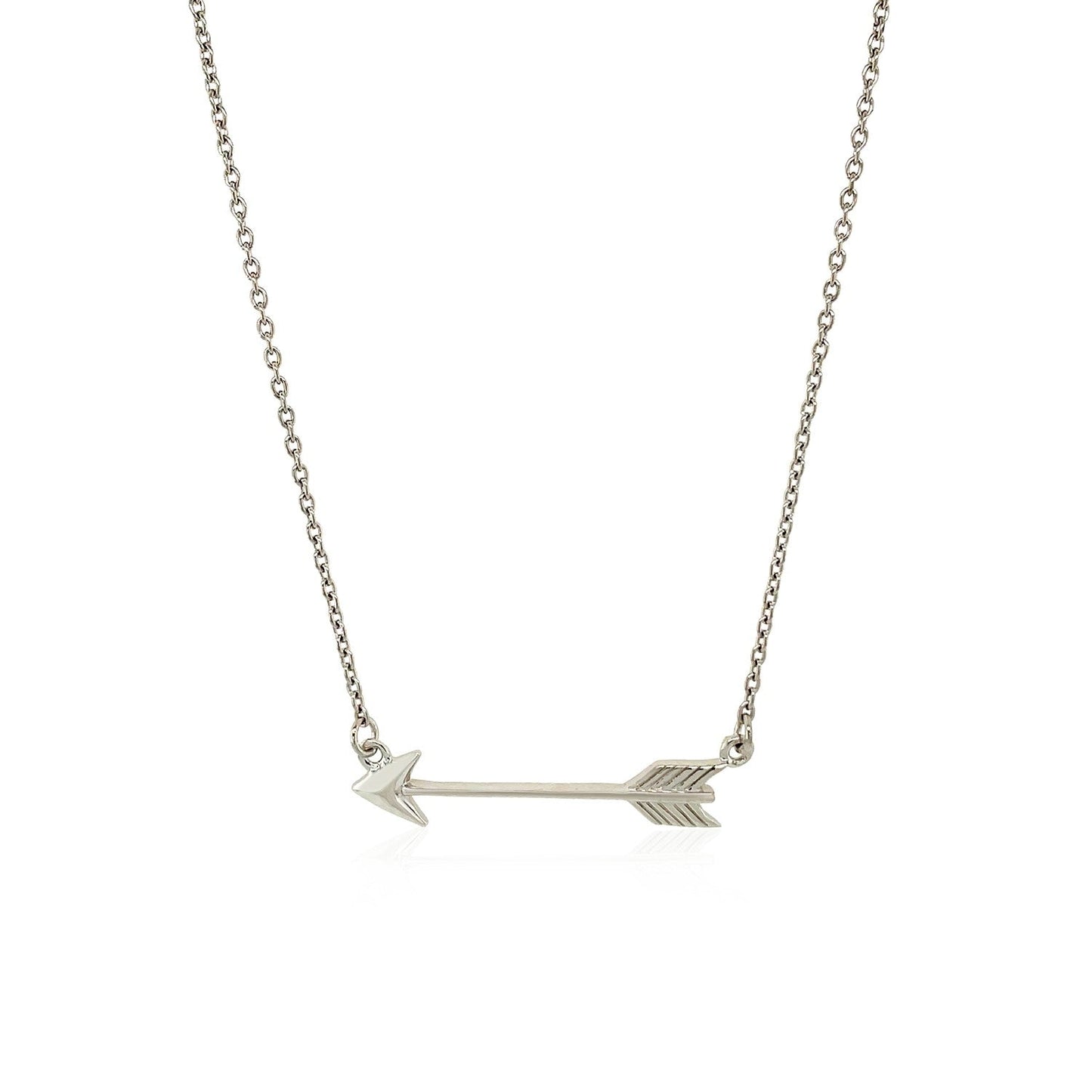 Necklace with Arrow in Sterling Silver RCJ Necklaces  CELESTIA LUXE JEWELLERS
