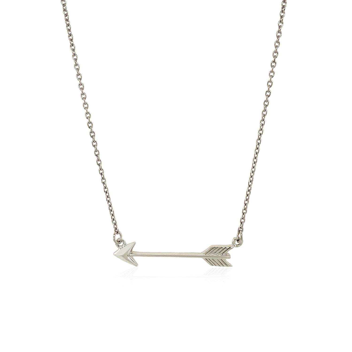 Necklace with Arrow in Sterling Silver RCJ Necklaces  CELESTIA LUXE JEWELLERS