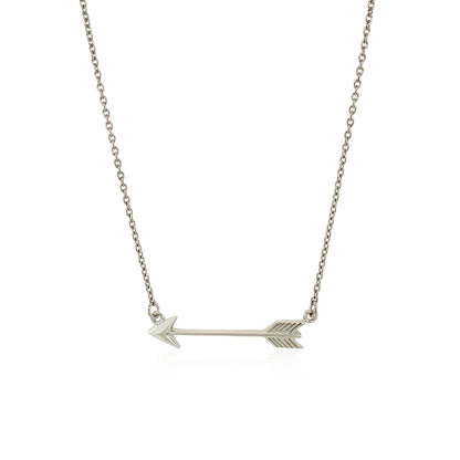 Necklace with Arrow in Sterling Silver RCJ Necklaces  CELESTIA LUXE JEWELLERS