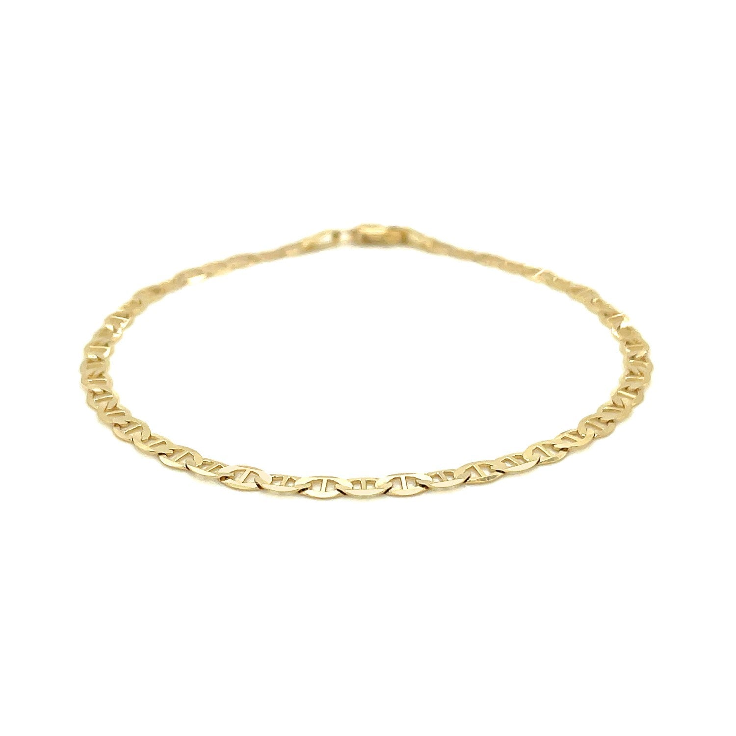 14k Yellow Gold Mariner Link Bracelet (3.20 mm) RCJ Bracelets  CELESTIA LUXE JEWELLERS