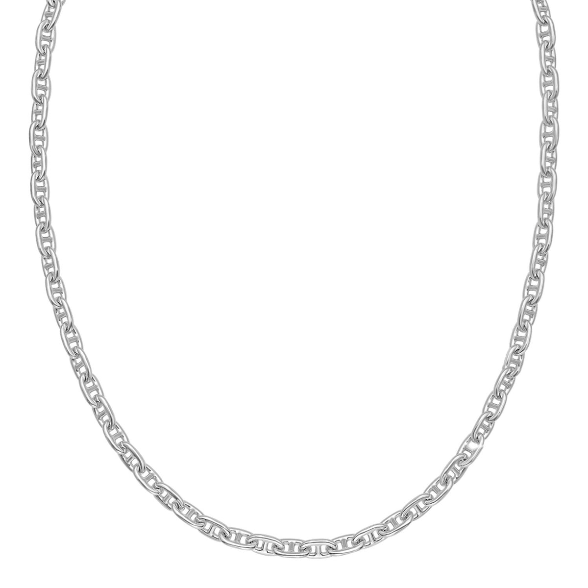 Sterling Silver Anchor Chain Necklace
