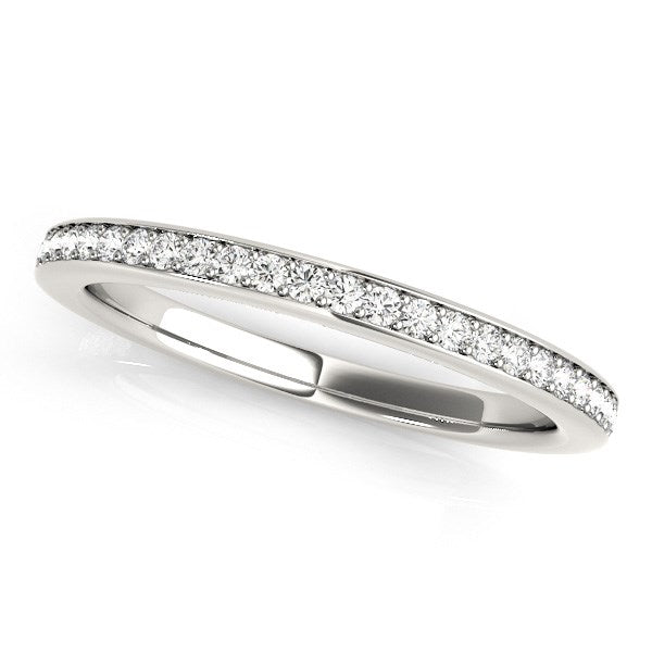 14k White Gold Simple Diamond Wedding Ring (1/4 cttw) RCJ Rings  CELESTIA LUXE JEWELLERS