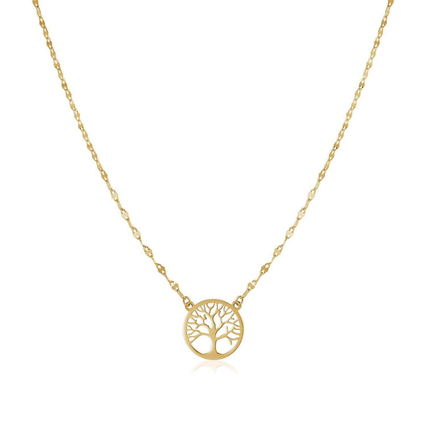 14K Yellow Gold Tree of Life Necklace RCJ Necklaces  CELESTIA LUXE JEWELLERS