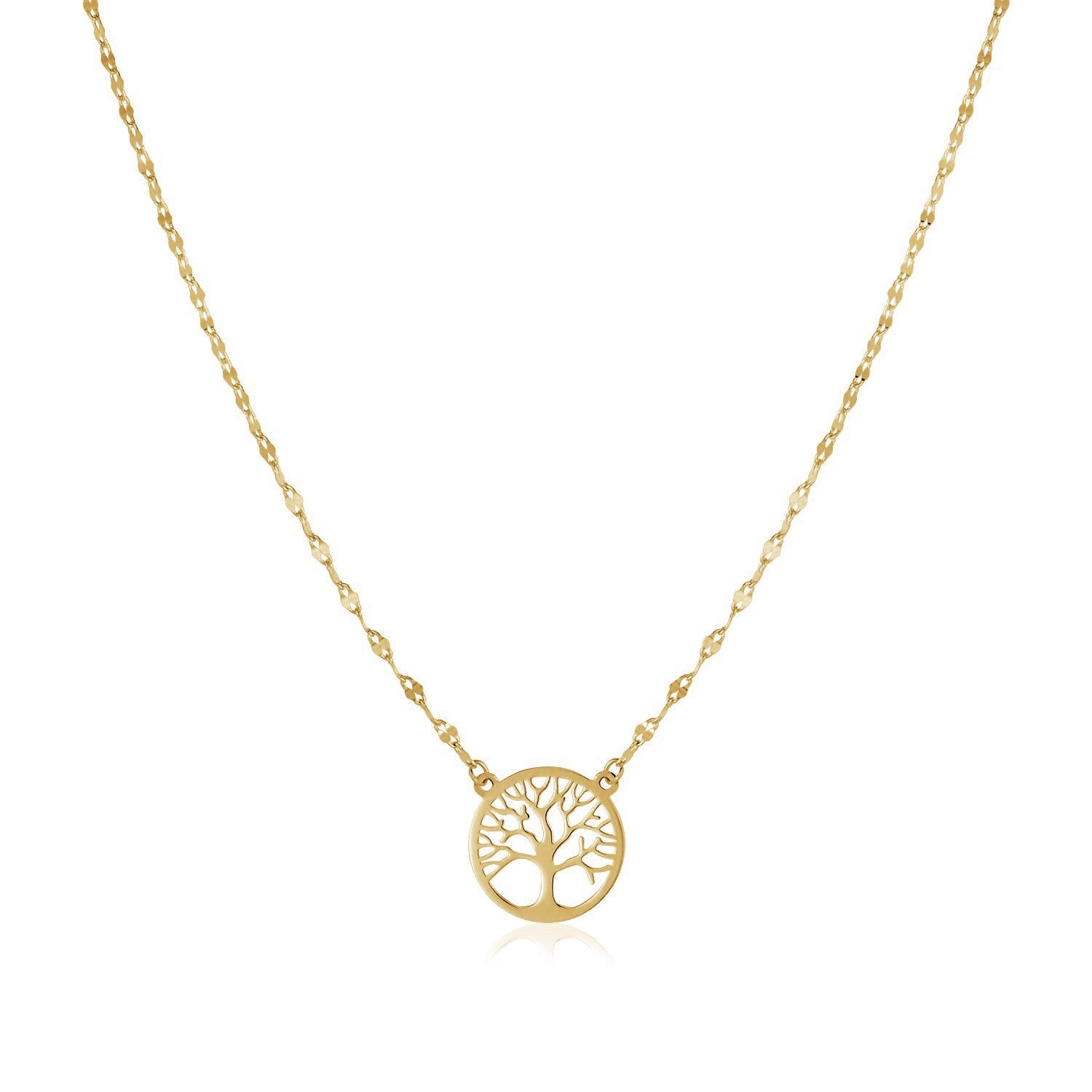 14K Yellow Gold Tree of Life Necklace RCJ Necklaces  CELESTIA LUXE JEWELLERS