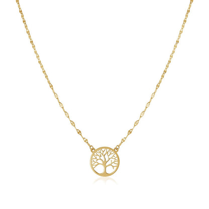 14K Yellow Gold Tree of Life Necklace RCJ Necklaces  CELESTIA LUXE JEWELLERS