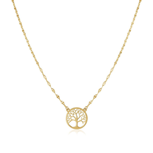 14K Yellow Gold Tree of Life Necklace RCJ Necklaces  CELESTIA LUXE JEWELLERS