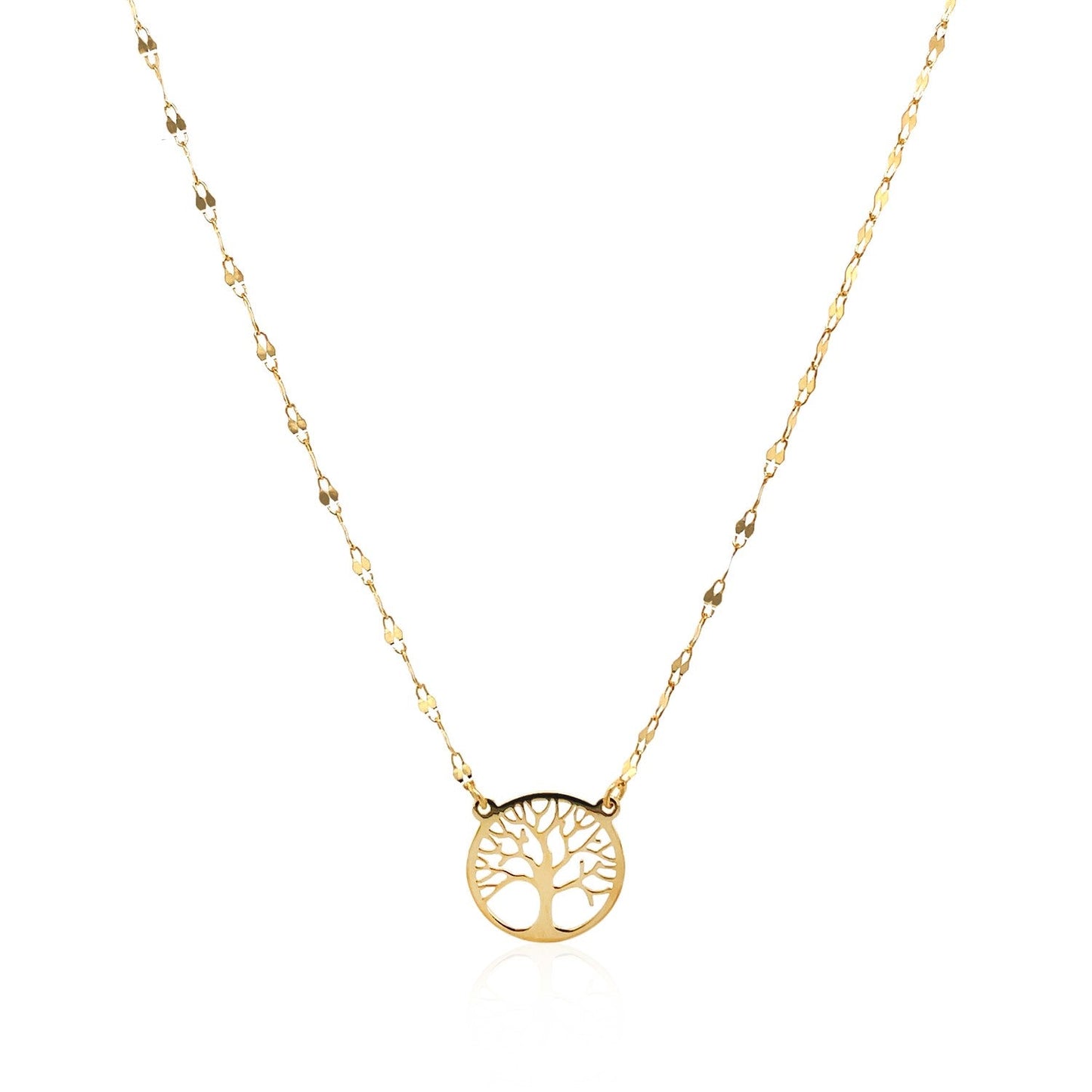 14K Yellow Gold Tree of Life Necklace RCJ Necklaces  CELESTIA LUXE JEWELLERS