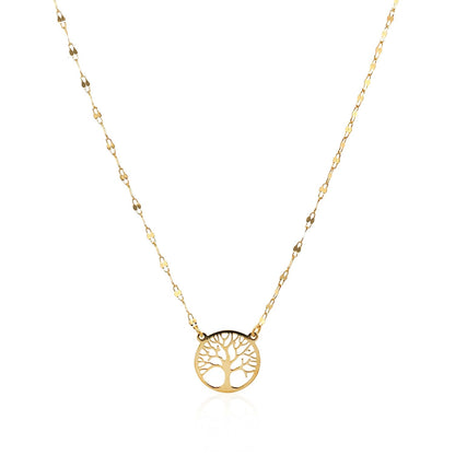 14K Yellow Gold Tree of Life Necklace RCJ Necklaces  CELESTIA LUXE JEWELLERS