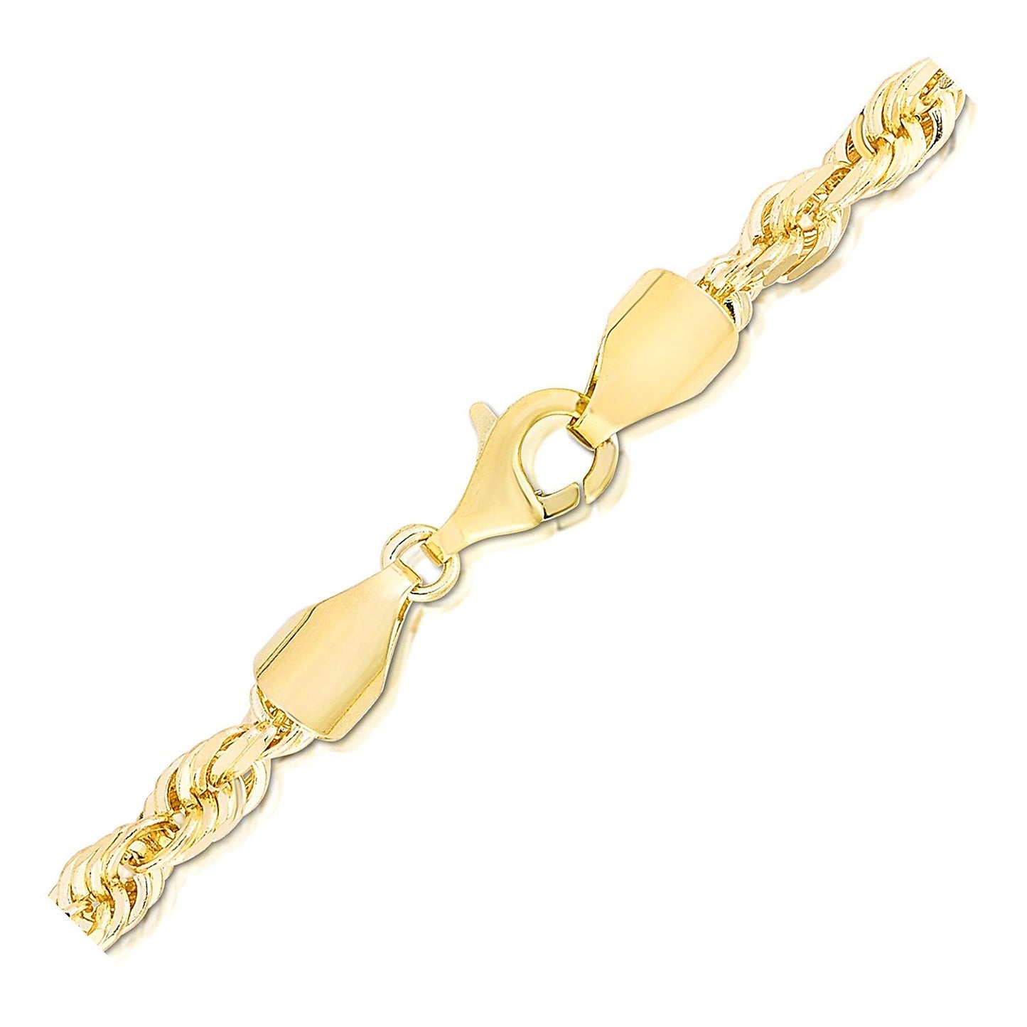 14k Yellow Gold Solid Diamond Cut Rope Bracelet (5.00 mm) RCJ Bracelets  CELESTIA LUXE JEWELLERS
