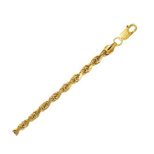 10k Yellow Gold Lite Rope Bracelet (5.00 mm) RCJ Bracelets  CELESTIA LUXE JEWELLERS