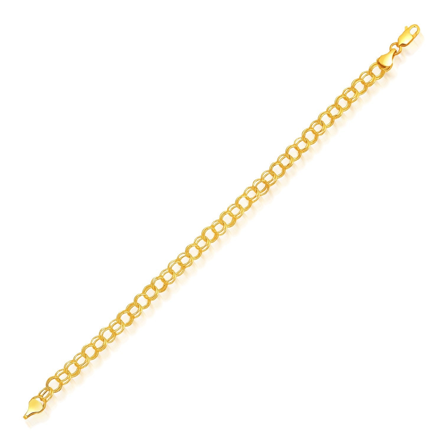 14k Yellow Gold Lite Charm Bracelet (5.00 mm) RCJ Bracelets  CELESTIA LUXE JEWELLERS