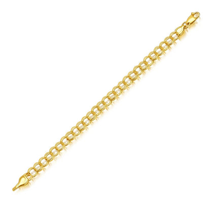 14k Yellow Gold Lite Charm Bracelet
