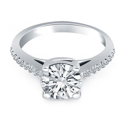 14k White Gold Trellis Diamond Engagement Ring RCJ Rings  CELESTIA LUXE JEWELLERS