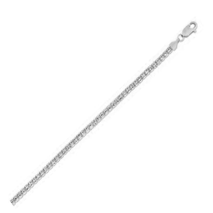 Ice Barrel Chain in 14k White Gold