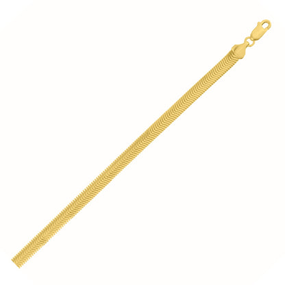 14K Yellow Gold Oval Snake Chain