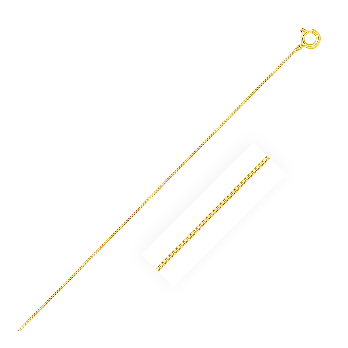 14k Yellow Gold Classic Box Chain