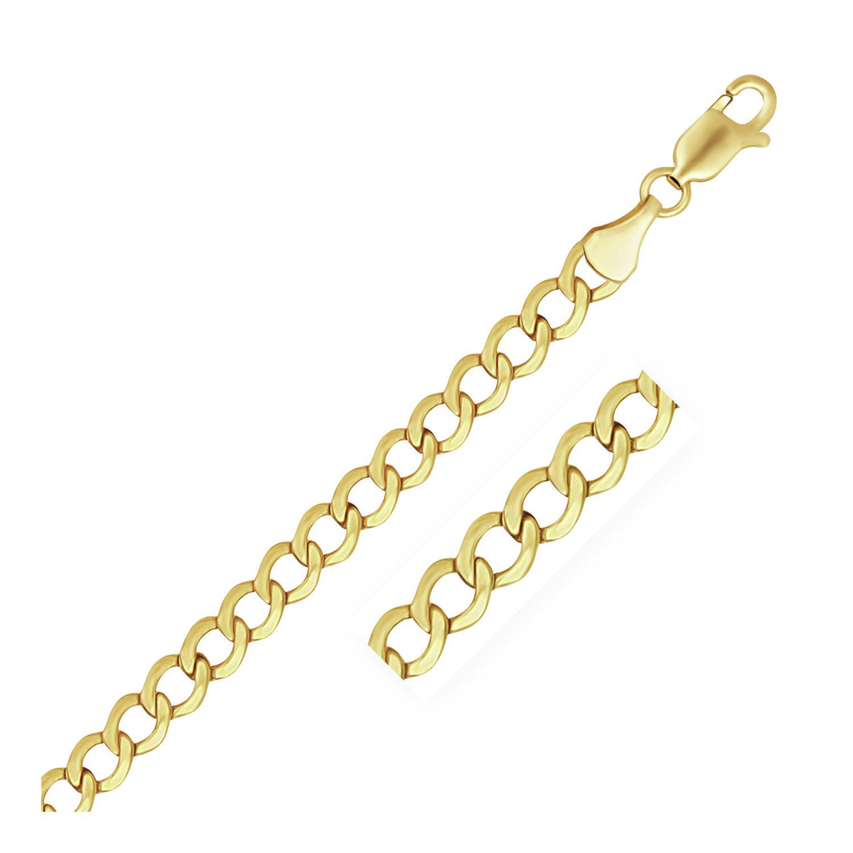 14k Yellow Gold Curb Chain