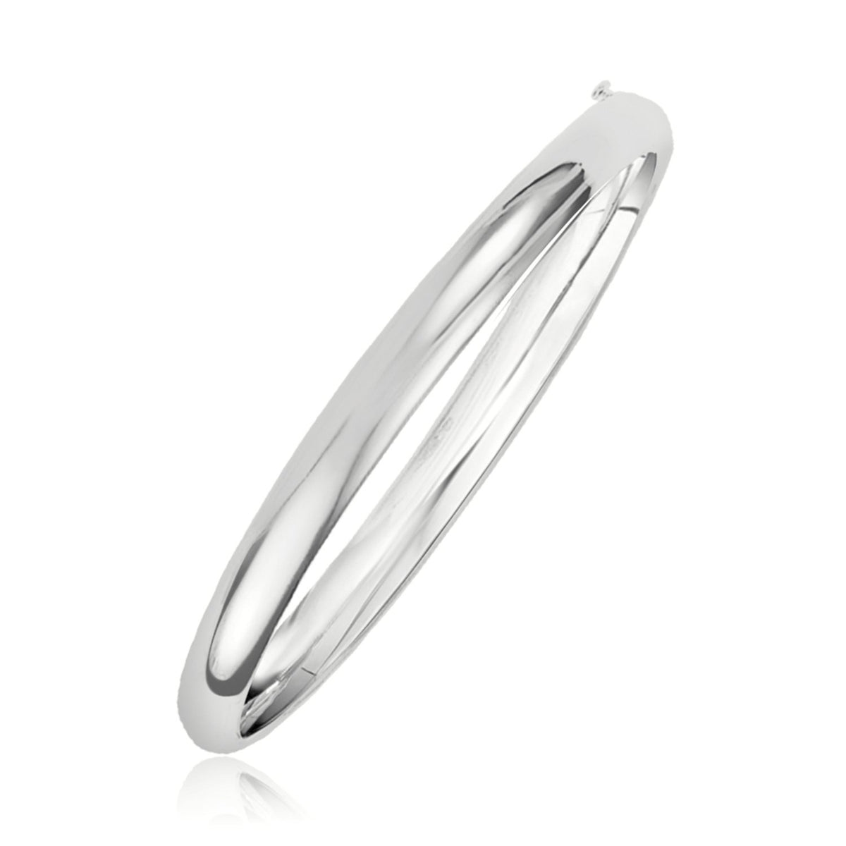 Classic Bangle in 14k White Gold