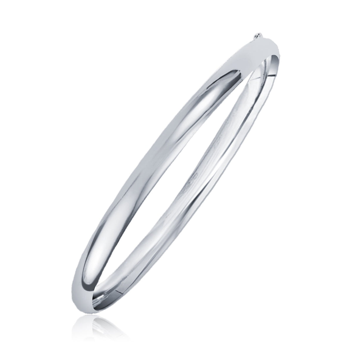 Classic Bangle in 14k White Gold