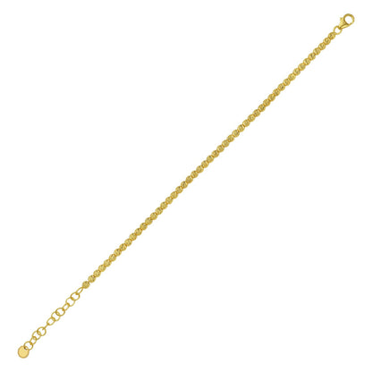 14k Yellow Gold Bead Bracelet