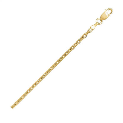 14k Yellow Gold French Cable Link Chain
