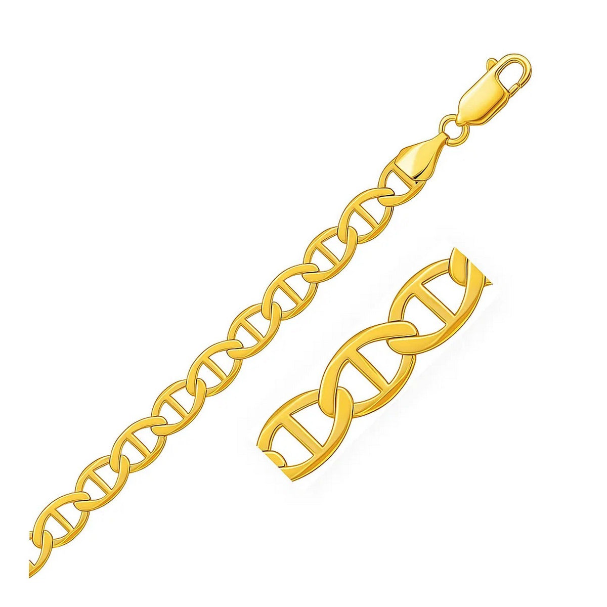 14k Yellow Gold Mariner Link Chain