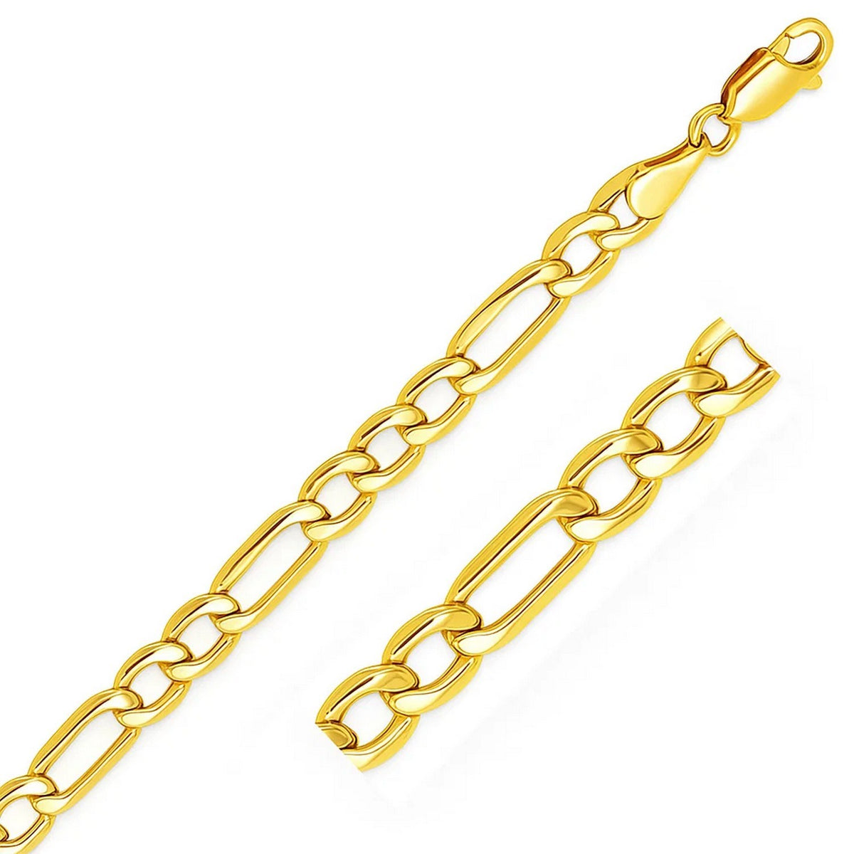 14k Yellow Gold Lite Figaro Chain