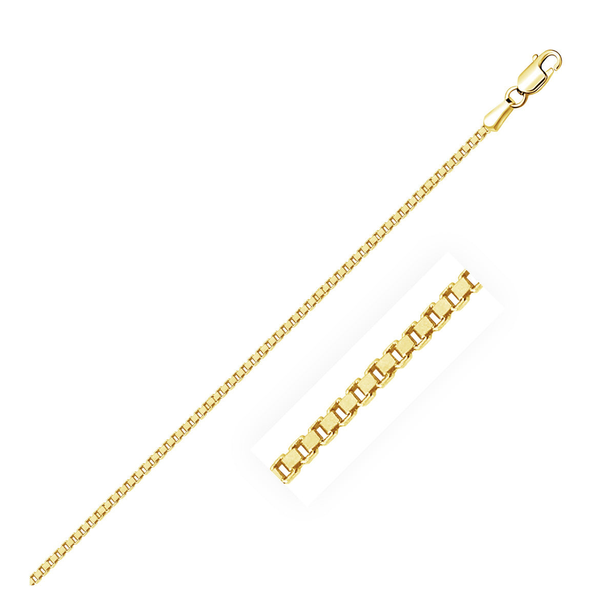 14k Yellow Gold Classic Box Chain