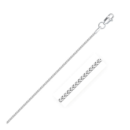 14k White Gold Franco Chain