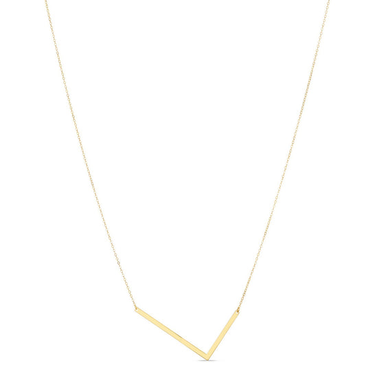 14K Yellow Gold Yours Truly Large Initial L Necklace