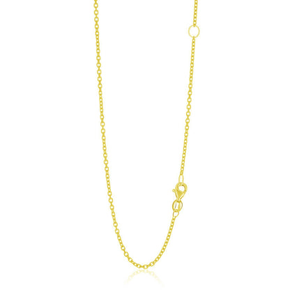 14k Yellow Gold Adjustable Cable Chain
